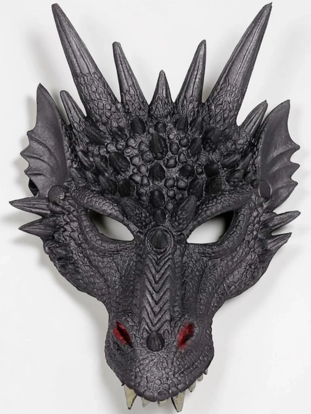 NOT FOR SALE - Dragon Head Mask Black Cosplay Halloween Festival Costume NWT